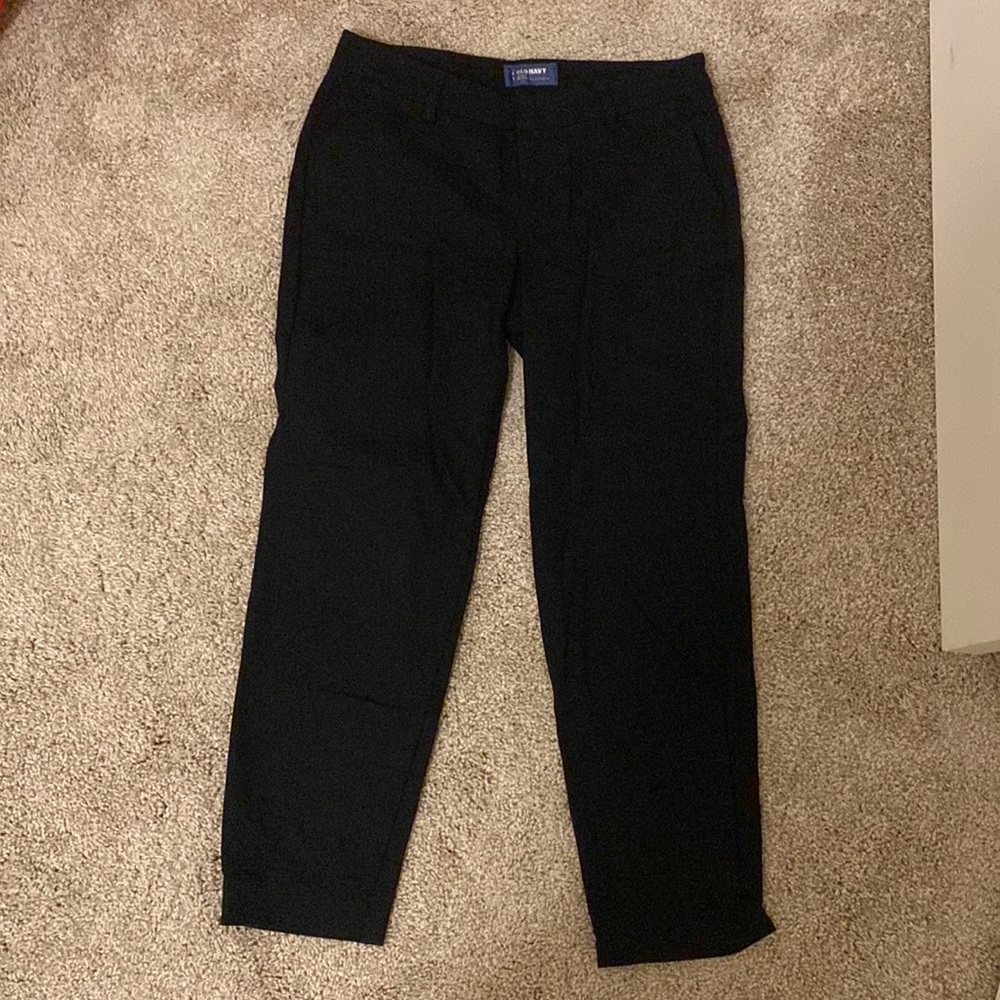 Black trousers. Straight leg. Size 2 regular